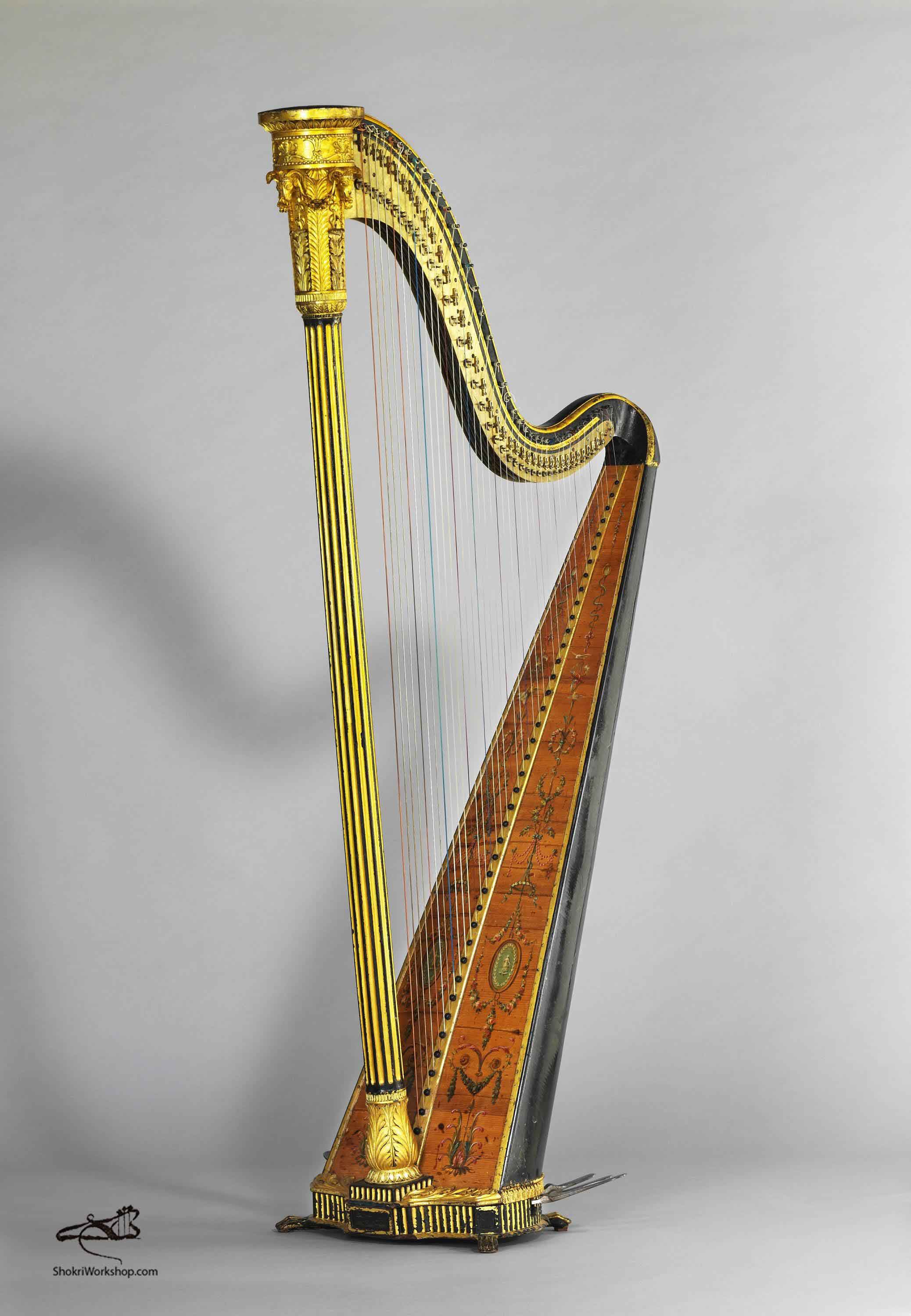Harpe à simple mouvement