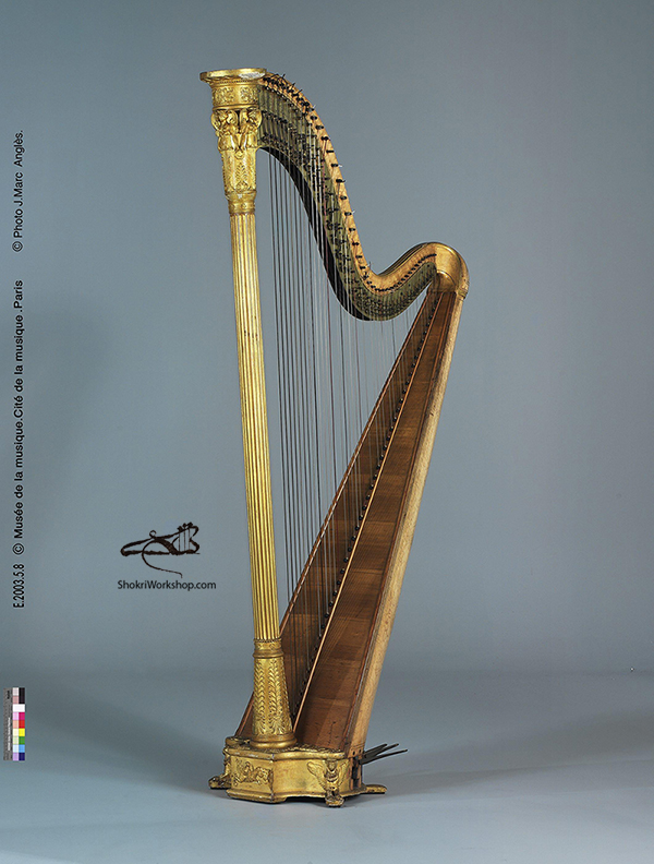 Harpe à double mouvement